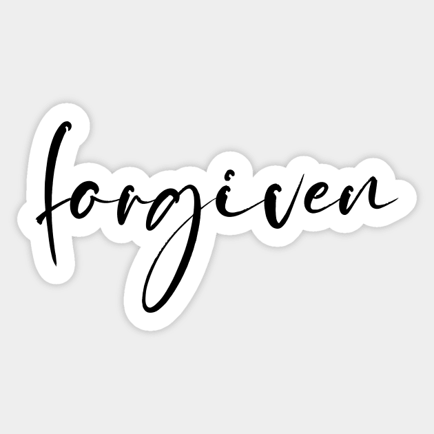 Forgiven Sticker by LemonBox